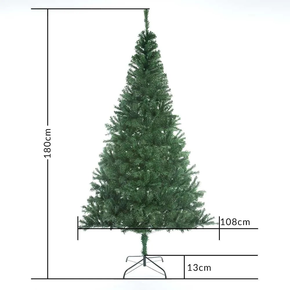 Casaria® Műkarácsonyfa 180 cm + állvány