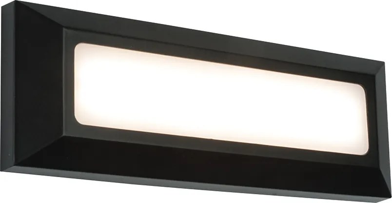 ENDON 61211 SEVERUS Modern Kültéri Fali Lámpa Fekete LED IP44