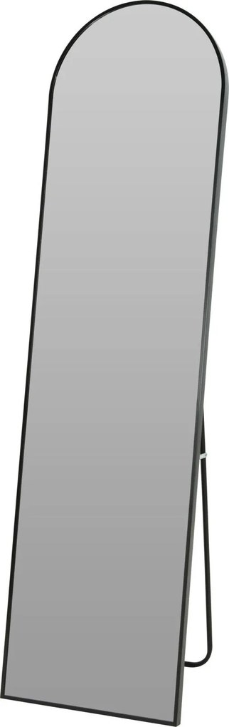Álló Tükör Üveg Tartóval 42X4X152 CM Fekete
