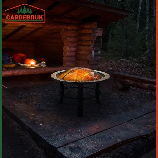 monzana® Fuego tűzrakóhely Ø76 cm - mozaik