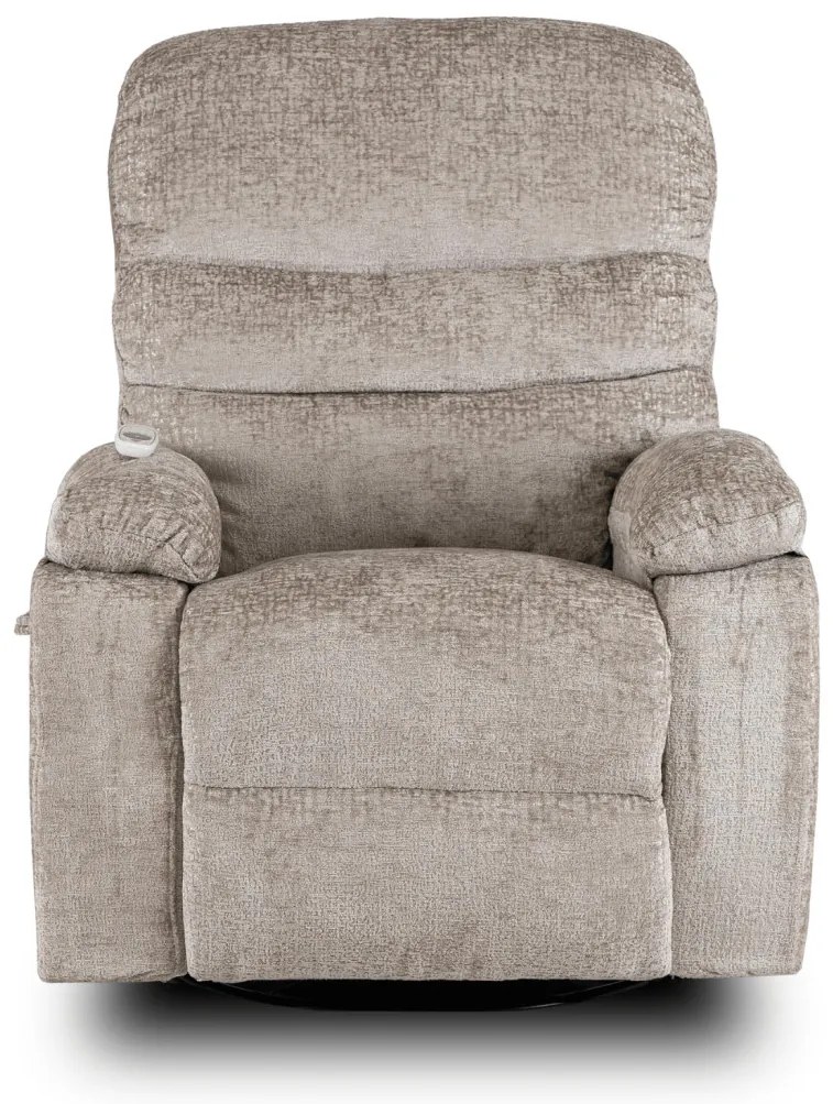 Elektromosan Vezérelhető Masszázsfunkciós Relaxfotel Fotel Barnás-Bézs Színben. BRUCE