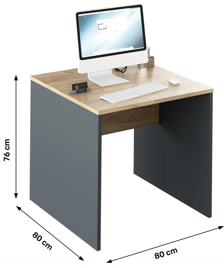 Íróasztal Hamila NEW TYP 17 (grafit + artrisan tölgy). 1028778