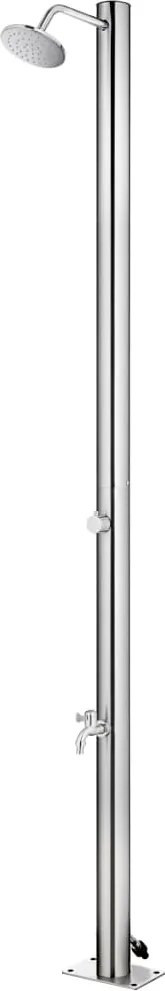 vidaXL rozsdamentes acél kerti zuhany 215 cm