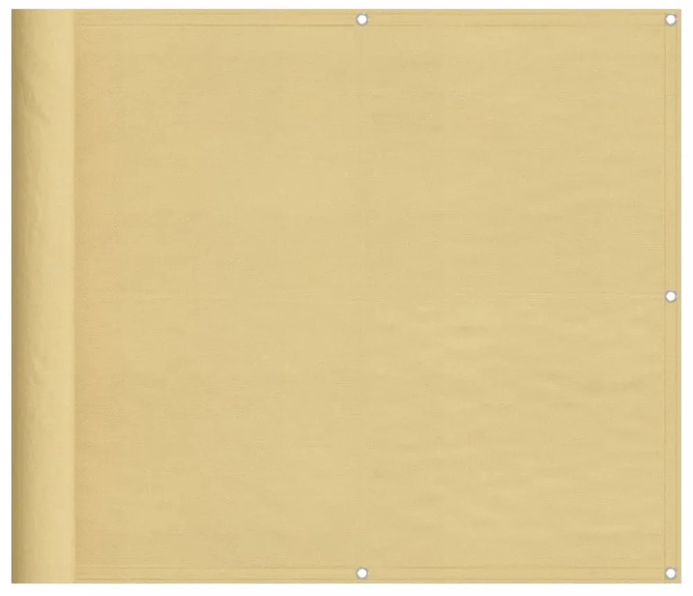 homokszínű 100% oxford poliészter erkélyparaván 90 x 400 cm