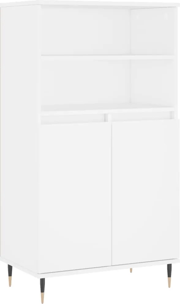 vidaXL fehér szerelt fa magasszekrény 60 x 36 x 110 cm