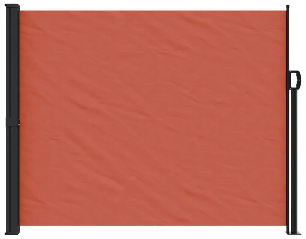terrakotta behúzható oldalsó napellenző 160 x 600 cm
