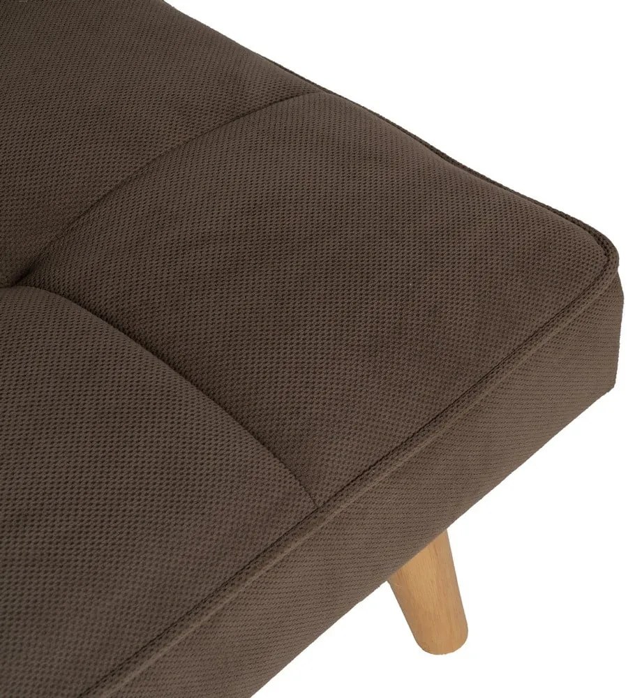 Barna zsenília kinyitható kanapé 175 cm – Ixia