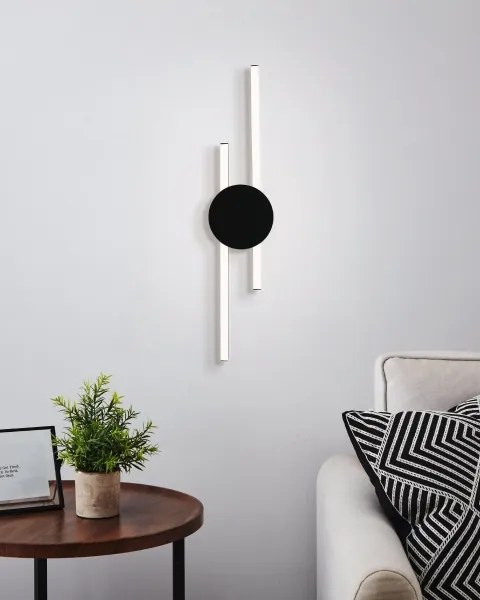Eglo 902123 - VENTICELLO LED fali lámpatest LED/20W/230V + LED/0,91W fekete