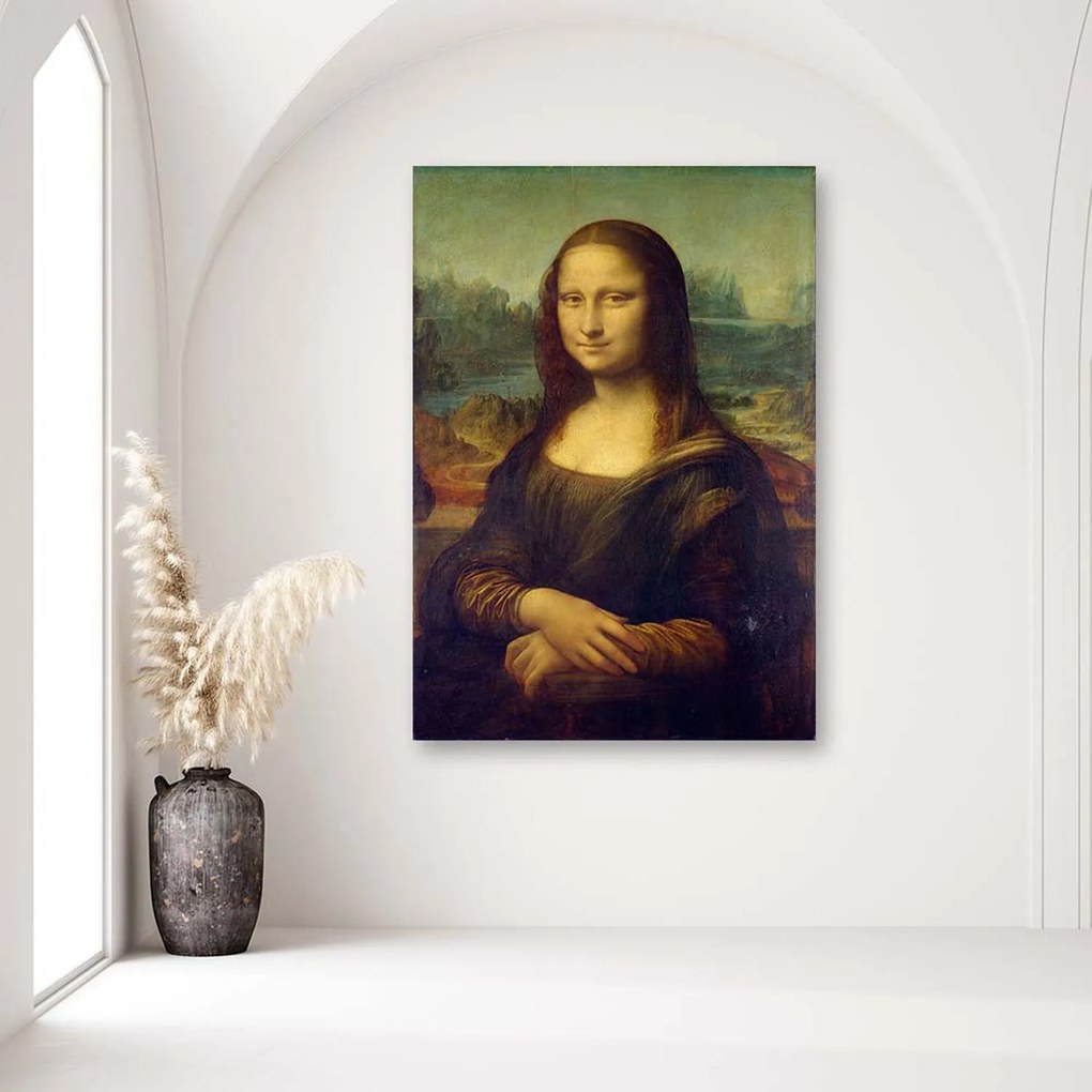 Gario Vászonkép Mona lisa - Leonardo da Vinci, reprodukció Méret: 60 x 90 cm, Kivitelezés: Vászonkép