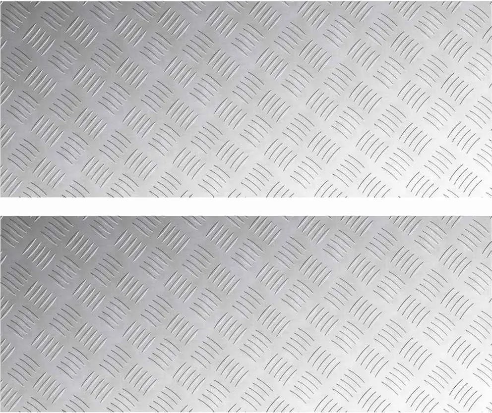 vidaXL Lépcsőfok Négyszögletes 2 pcs Ezüst 100 x 40 cm Alumínium