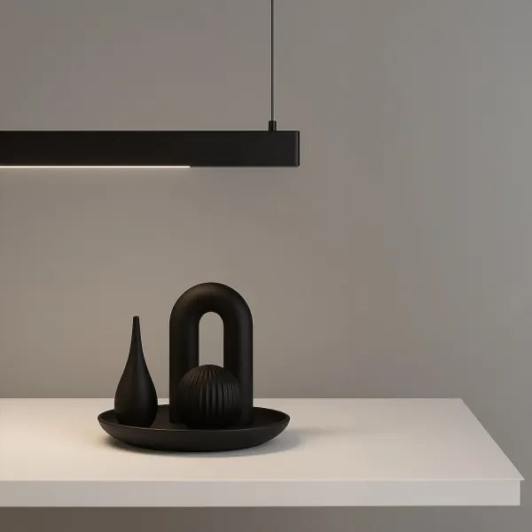 LINEA LED kábeles függeszték 36W/230V 3000/4000/5700K CRI 90 fekete