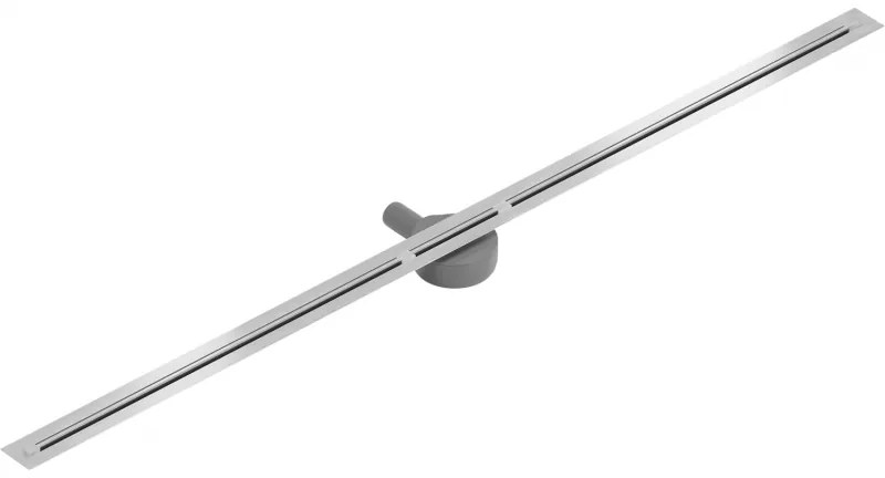 Mexen Flat Super Slim, szuper vékony vízelvezető csatorna 360°-ban forgó szifonnal 150 cm, rozsdamentes acél, 1051150