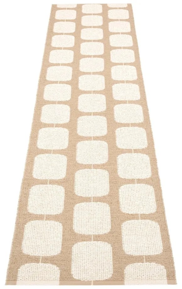 Bézs-krémszínű kültéri-beltéri futószőnyeg 70x300 cm Sten Light Nougat – Pappelina