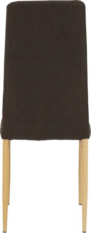 Szék, sötétbarna szövet/bükk, COLETA NOVA