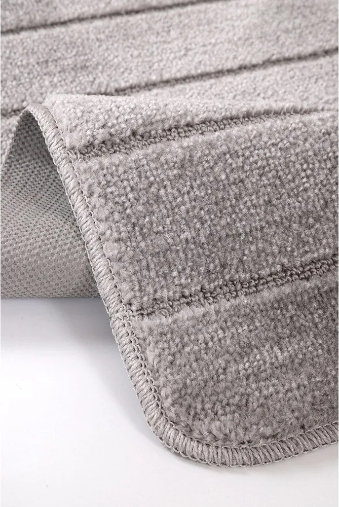 Szürke fürdőszobai kilépő szett 2 db-os 50x80 cm Yeni Cizgli – Foutastic