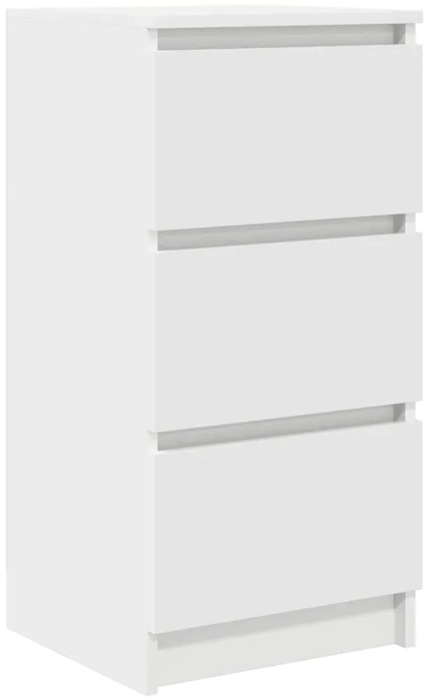 fehér szerelt fa tálalószekrény 37,5x35x76 cm