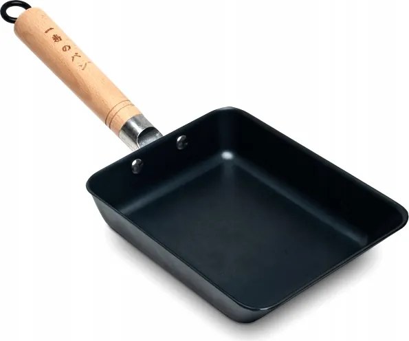 Acél serpenyő tamagoyaki tamago omletthez, közepes 20 x 15cm