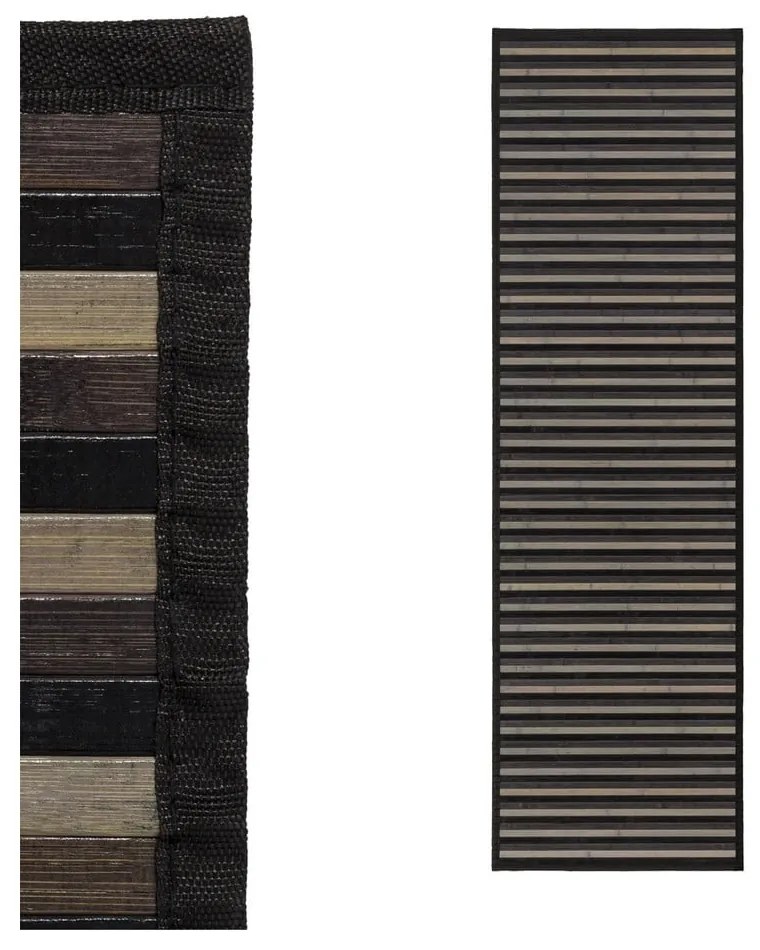 Szürke bambusz futószőnyeg 60x200 cm – Casa Selección