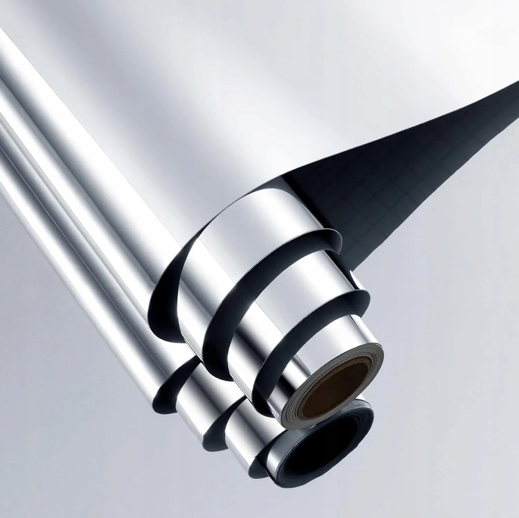 FunStick Rugalmas öntapadós tükörfólia falra tekercsben 7m