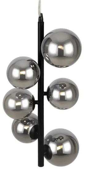 Maytoni MOD545PL-06B - Csillár zsinóron DALLAS 6xG9/28W/230V fekete