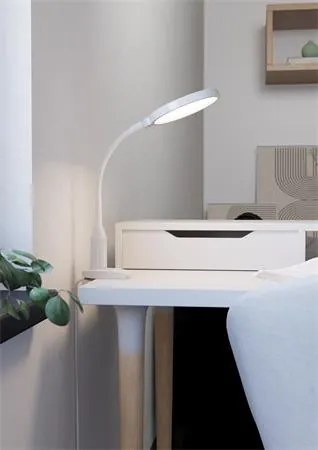 Asztali lámpa, CCT LED, felfogatható, CCT LED, 5 W, érintőkapcsoló, EGLO Lauro, fehér (VLLAWSAT)