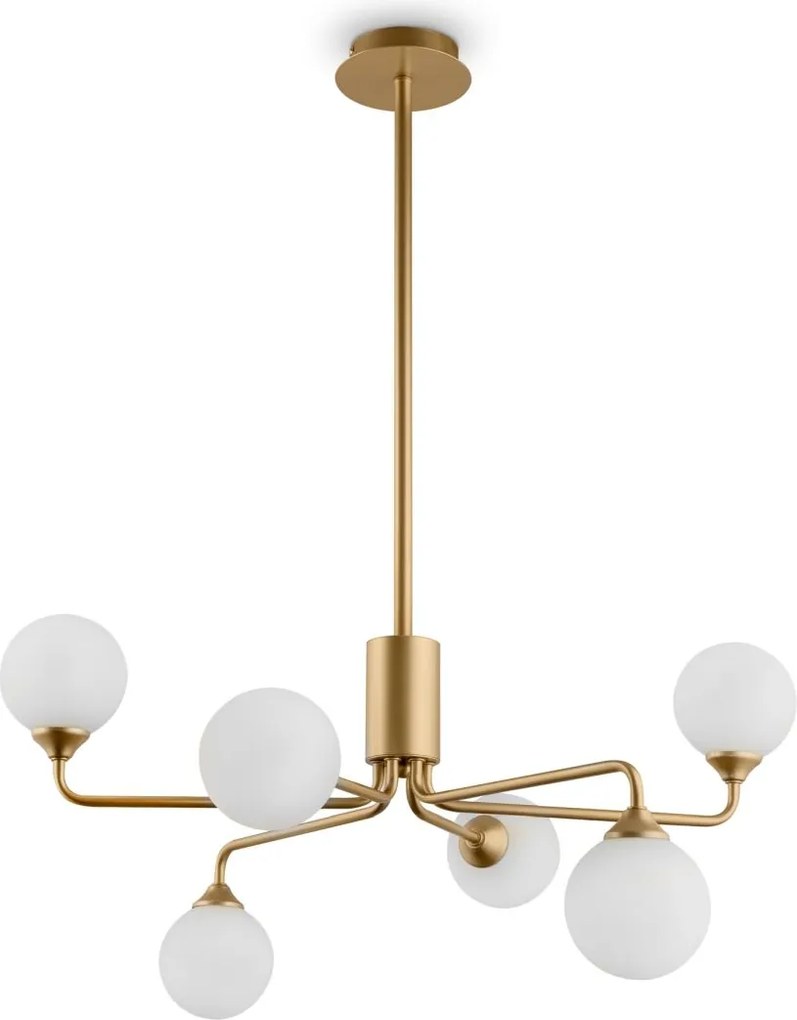Maytoni modern csillár alexis fehér matt arany mymod044pl-06mg