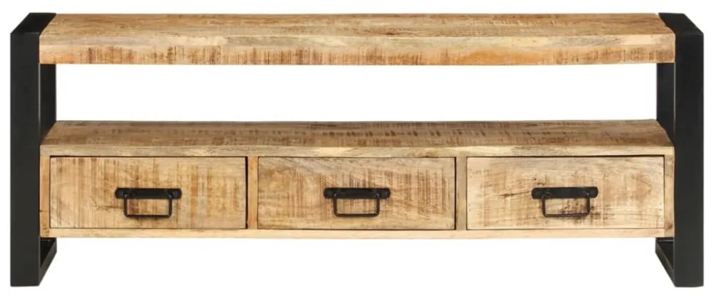 tömör mangófa TV-szekrény 120 x 30 x 45 cm