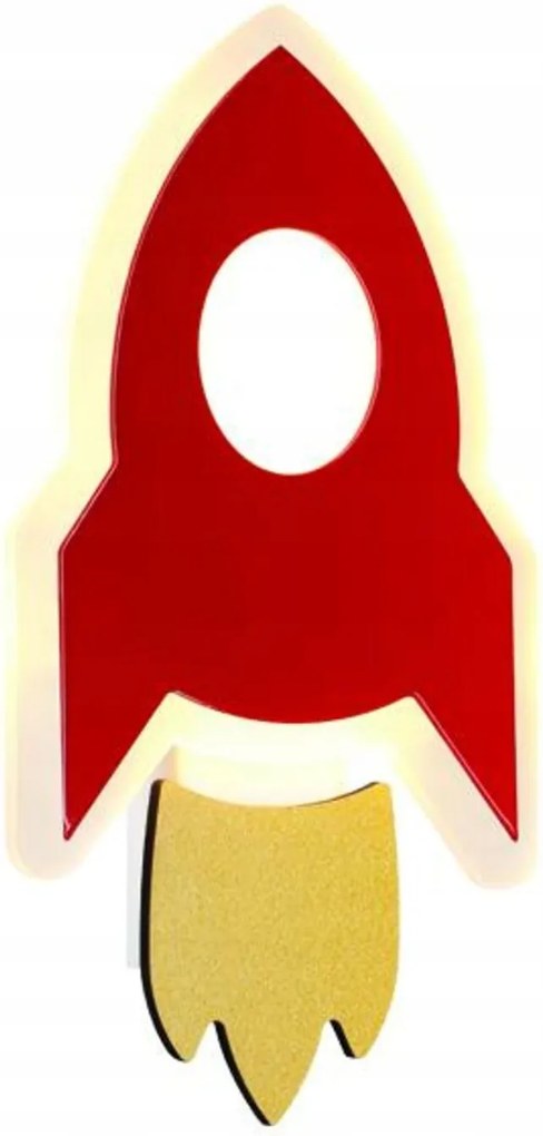 Aca Lighting fali lámpa Led 5.5W 3000K 385lm Nasa piros Mdf 24X13X