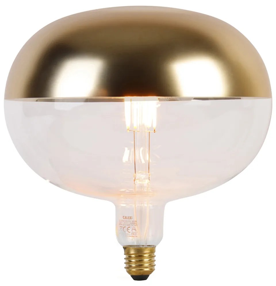 E27 szabályozható LED izzó tükör arany 6W 360lm 1800K