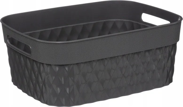 Tároló Doboz Univerzális Fogantyúval 5L fekete