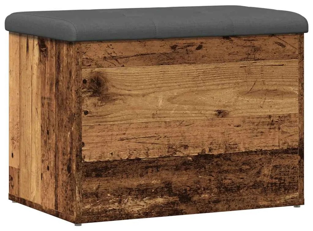 antik fa szerelt fa tárolópad 62x42x45 cm