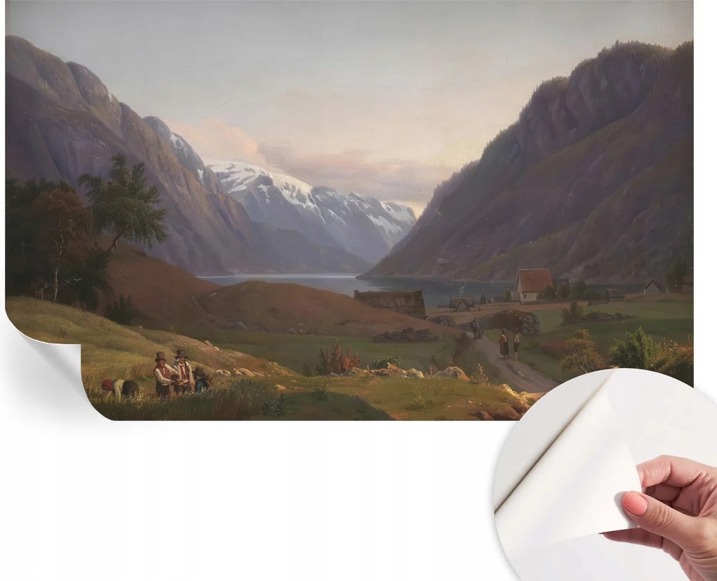 Design fali fotótapéta öntapadós hegyi panoráma 416x254 cm