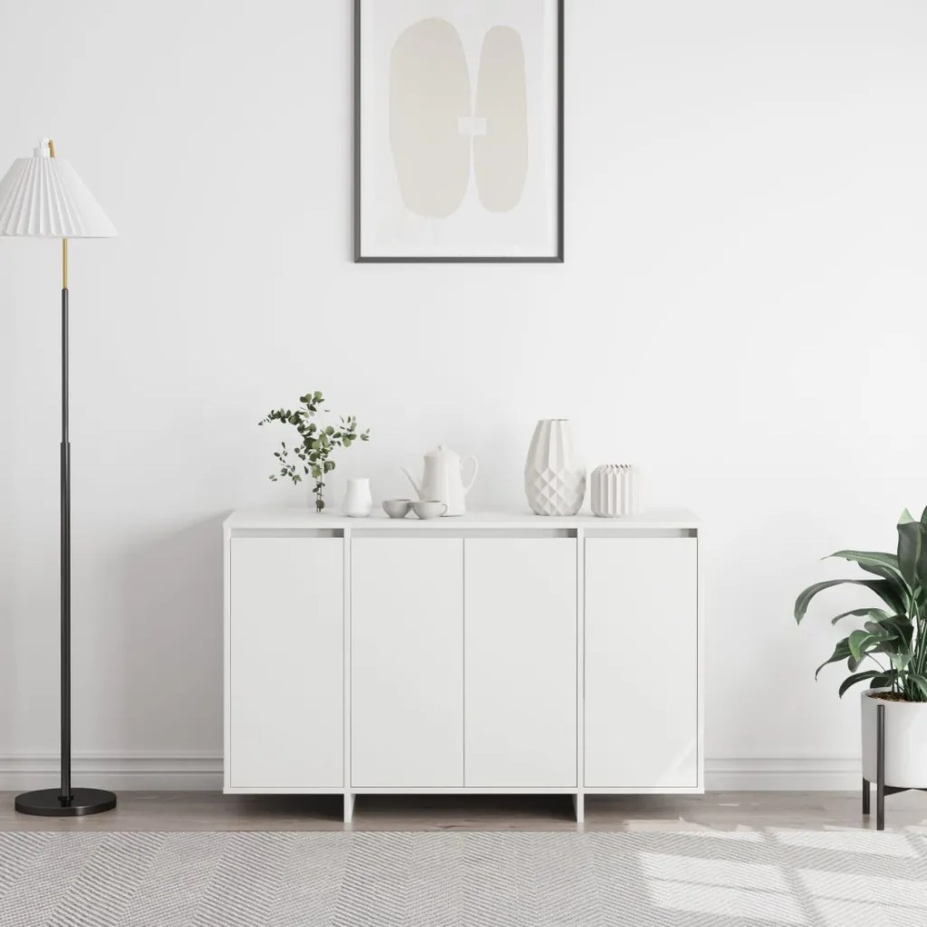 Fehér Oldalszekrény Fehér Mérnöki Fa 120 x 41 x 75 cm