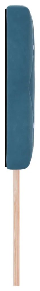 Fejtámla Kristálygombos Tűzött Sötétkék 140 cm Velvet