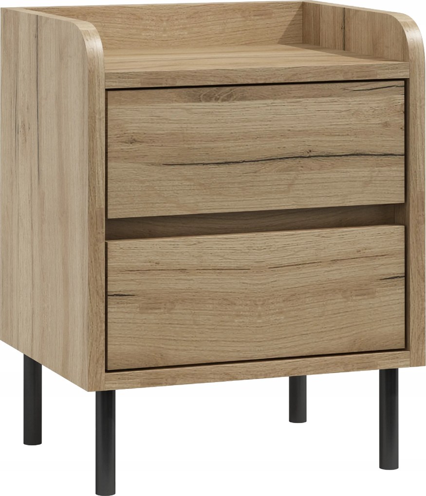 Éjjeliszekrény N9 Komód Éjjeli Asztal Craft Arany