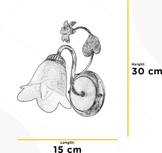 ONLI - Fali lámpa BOTTON DORO 1xE14/6W/230V