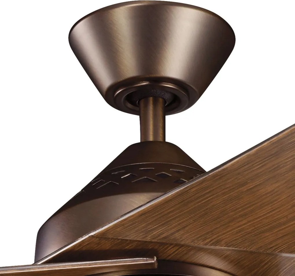 KICHLER KLF-JADE-60-BB JADE Ventilátoros lámpa Dió, Olajozott Bronz LED IP44