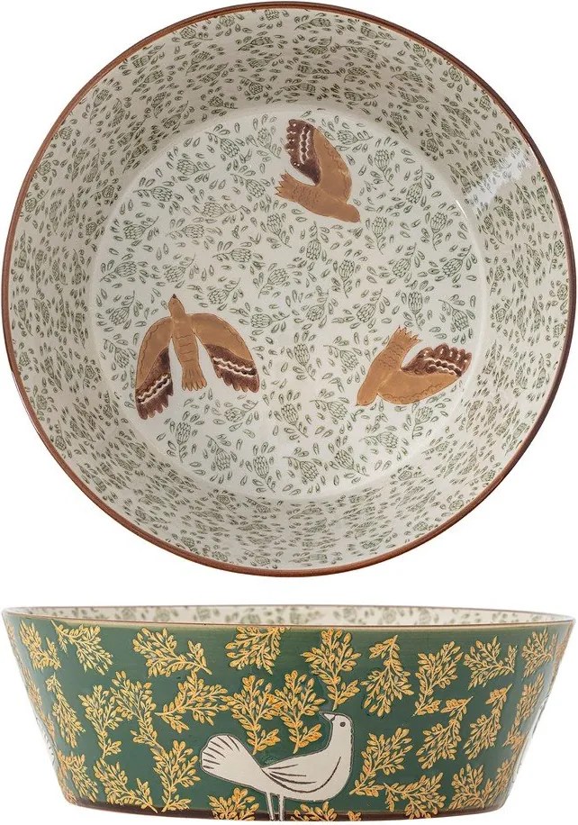 Zöld kerámia tál ø 28 cm Hezha – Bloomingville