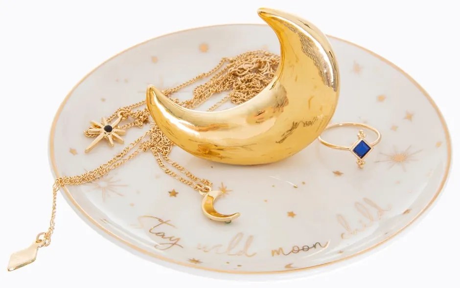 Porcelán ékszertartó tál Celestial – Sass &amp; Belle