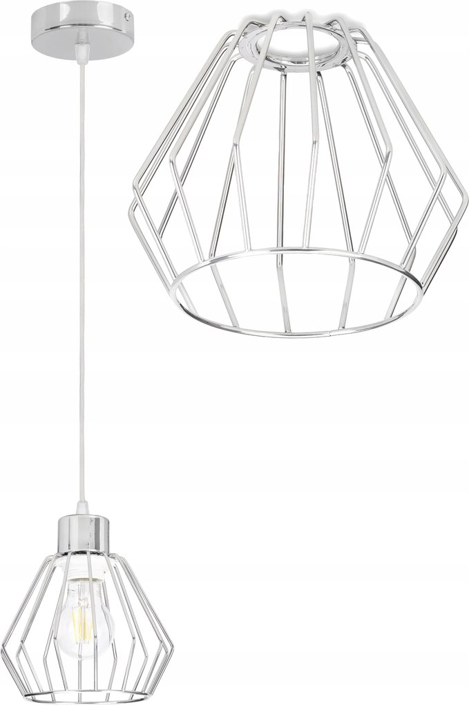 Mennyezeti függeszték lámpa túlnyúlás Loft csillár huzal E27