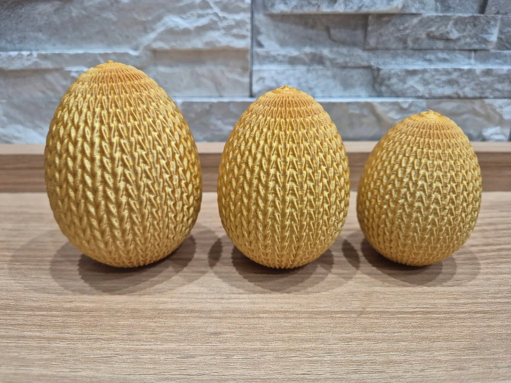 Húsvéti tojás dekoráció 3D szett 3 db húsvéti díszek különböző színek