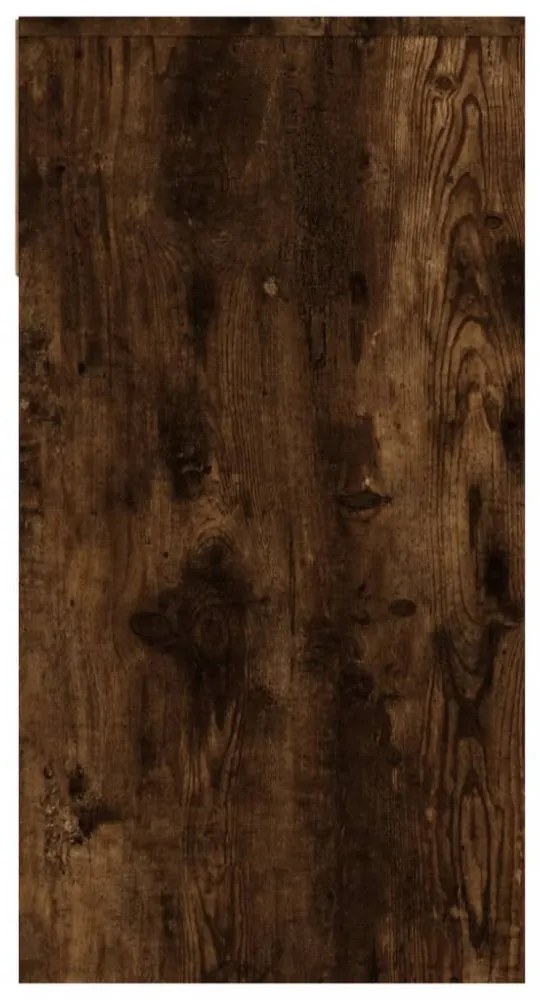 füstös tölgy színű szerelt fa tálalóasztal 100 x 39 x 75 cm