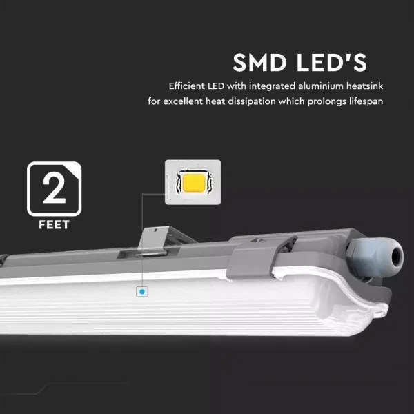 LED T8 technikai fénycső lámpa 1xG13/18W/230V 4000K 120cm IP65
