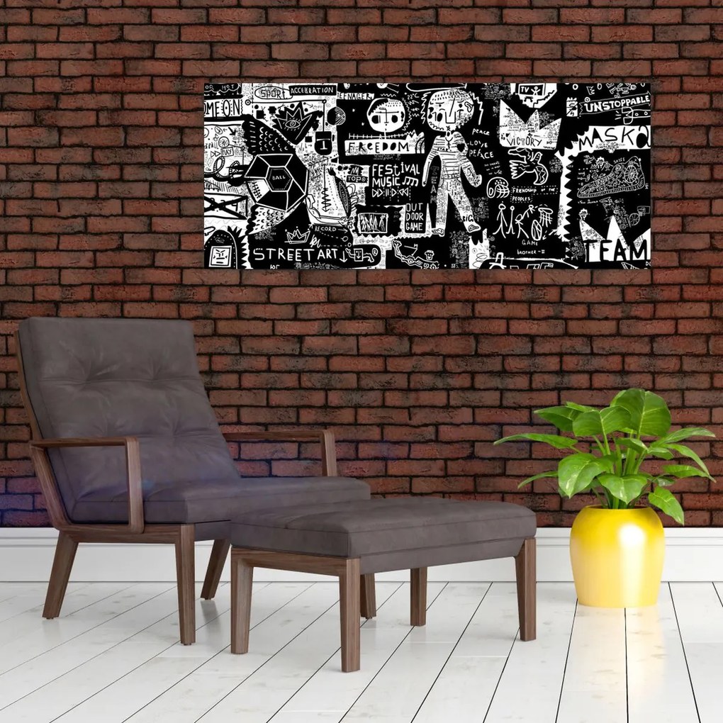 Kép - Graffiti (120x50 cm)
