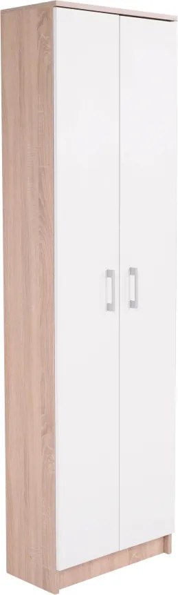 Előszobafal, sonoma tölgy/fehér, ASTER