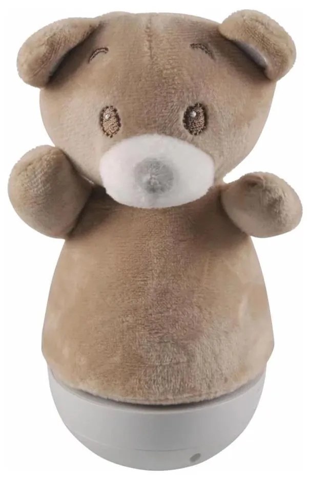 LED RGB gyerek éjjeli lámpa dallammal 3xAAA/5V medve formájú