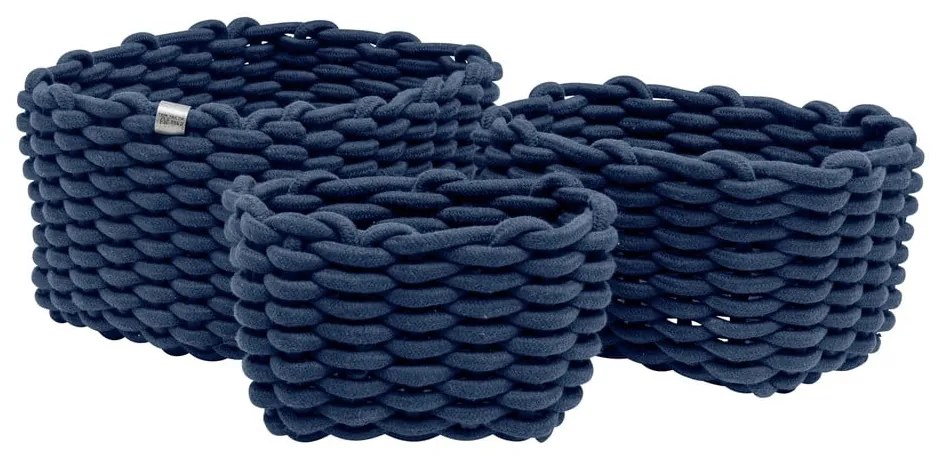 Textil tárolókosár szett 3 db-os 30x25x19 cm Tom Tailor – Wenko