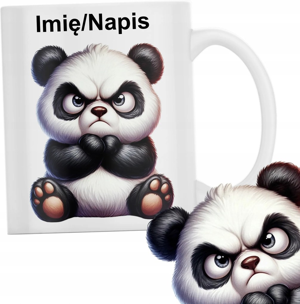 Vicces Bögre Gonosz Panda Név Felirat Ajándék Születésnap Karácsony Csomagolás