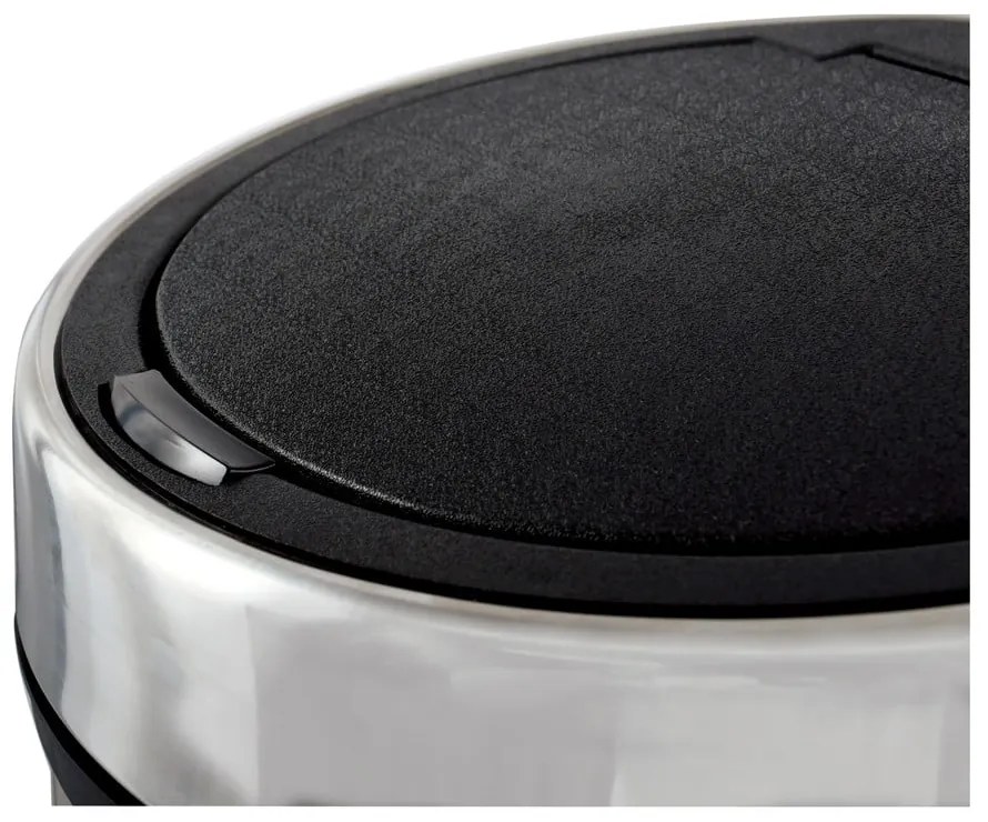 Fényes ezüstszínű acél érintésre nyíló szemetes 30 l – MSV