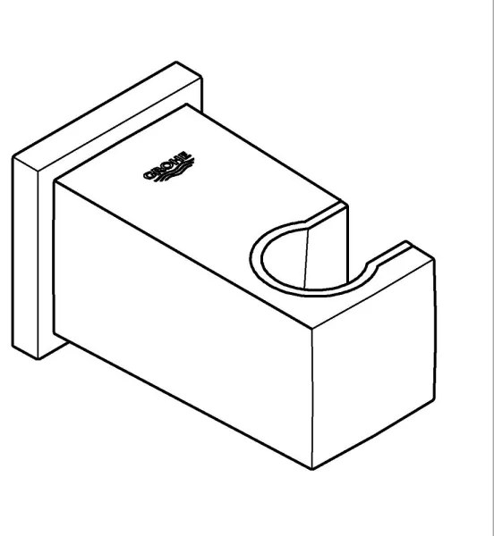 GROHE 26370AL0 - EUPHORIA CUBE falikönyök DN 15, grafit